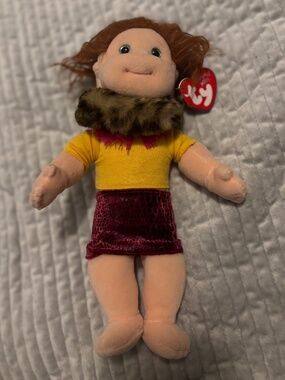 Ty Beanie Kids Ginger Doll Red Hair Official Ty Fashion Outfit Mint Tags Vintage
